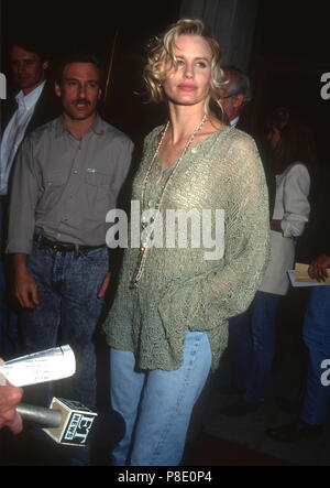 WESTWOOD, CA - 25 febbraio: attrice Daryl Hannah assiste 'Memoirs di un uomo invisibile' Premiere il 25 febbraio 1992 a Mann's National Theatre di Westwood, California. Foto di Barry re/Alamy Stock Photo Foto Stock