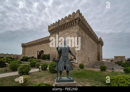 Il Gala(Qala) fortezza nel Gala(Qala) villaggio, penisola di Apsheron, viciniti Baku in Azerbaijan Foto Stock