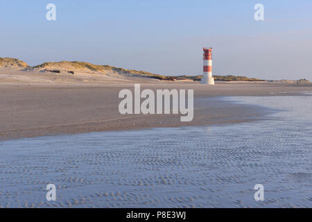 Faro sulla duna, isola, Isola di Helgoland, Schleswig-Holstein, Germania Foto Stock