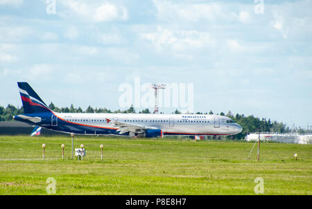 SHEREMETYEVO, Moscow Region, Russia - 28 Giugno 2017: Airbus A330 di Aeroflot Airlines presso l'Aeroporto Internazionale di Sheremetyevo. Foto Stock