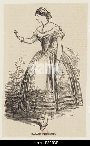 Ritratto del soprano lirico Erminia Frezzolini (1818-1884). Museo: BIBLIOTHEQUE NATIONALE DE FRANCE. Foto Stock