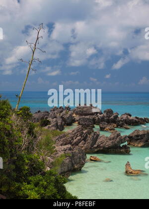 Achille Bay Beach vicino al Fort di Santa Caterina, Bermuda Foto Stock