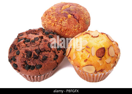 Muffin freschi dolci coppa vista superiore Foto Stock