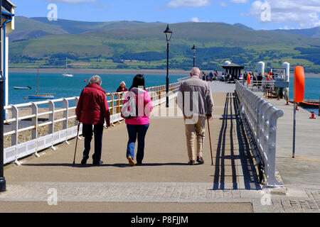 Beaumaris Pier, il Galles del Nord Regno Unito Foto Stock