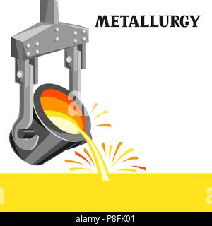 Siviera metallurgico illustrazione. Illustrazione Vettoriale