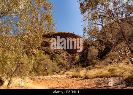 Serpentine Gorge, West Macdonnell Mountain Range, nei pressi di Alice Springs, Territori del Nord, Australia Foto Stock