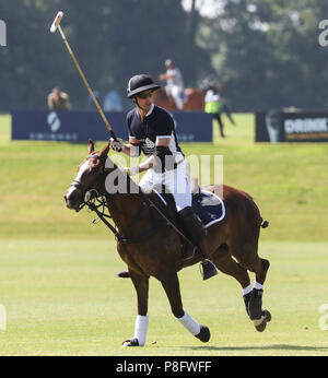 Il principe William gioca con la Maserati carità corrisponde al Beaufort Polo Club nel Gloucestershire dotate: Prince William, William Duca di Cambridge dove: Tetbury, Regno Unito quando: 10 giu 2018 Credit: John Rainford/WENN Foto Stock