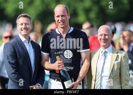 Il principe William gioca con la Maserati carità corrisponde al Beaufort Polo Club nel Gloucestershire dotate: Prince William, William Duca di Cambridge dove: Tetbury, Regno Unito quando: 10 giu 2018 Credit: John Rainford/WENN Foto Stock