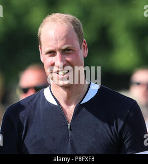 Il principe William gioca con la Maserati carità corrisponde al Beaufort Polo Club nel Gloucestershire dotate: Prince William, William Duca di Cambridge dove: Tetbury, Regno Unito quando: 10 giu 2018 Credit: John Rainford/WENN Foto Stock