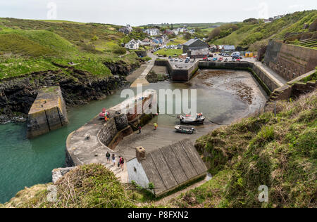 Porth-porto di guadagno in Pembrokeshire Foto Stock