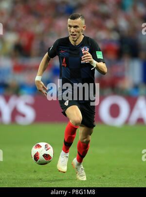 La Croazia ha Ivan Perisic durante la Coppa del Mondo FIFA, Semi finale corrisponde al Luzhniki Stadium di Mosca. Stampa foto di associazione. Picture Data: mercoledì 11 luglio, 2018. Vedere PA storia COPPA DEL MONDO in Croazia. Foto di credito dovrebbe leggere: Adam Davy/filo PA. Restrizioni: solo uso editoriale. Uso non commerciale. Non utilizzare con qualsiasi non ufficiali di terze parti loghi. Nessuna manipolazione delle immagini. Nessun video emulazione. Foto Stock