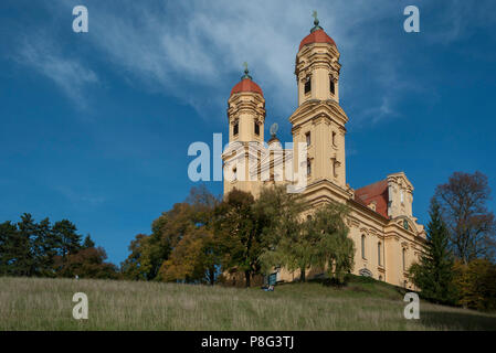 Chiesa di pellegrinaggio, chiesa di Schonenberg, Ellwangen, valle Jagst, Alpi sveve, Baden-Wuerttemberg, Germania, Schönenberg Foto Stock