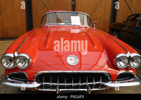 La Chevrolet Corvette C1, roadster, 1953 - 1962, modificati fiamma blu motore, US-auto, muscle car, auto classica Foto Stock