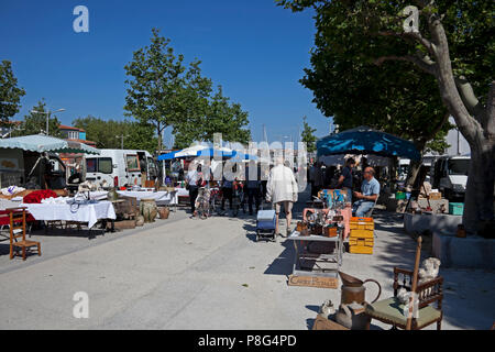 La Rochelle, mercato parte sud-ovest della Francia e capitale del dipartimento della Charente-Maritime. Francia, Europa Foto Stock