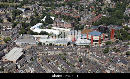 Vista aerea di Harrogate Town Center, North Yorkshire Foto Stock