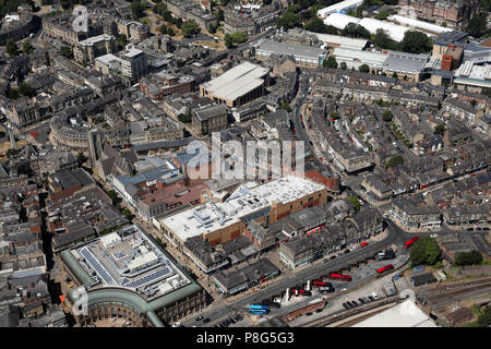 Vista aerea di Harrogate Town Center, North Yorkshire Foto Stock