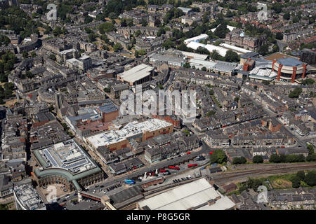 Vista aerea di Harrogate Town Center, North Yorkshire Foto Stock