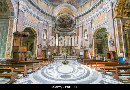 San Giacomo in Augusta, in stile barocco chiesa costruita nel centro di Roma, Italia. Foto Stock