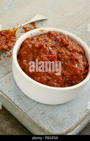 Salsa harissa Foto Stock