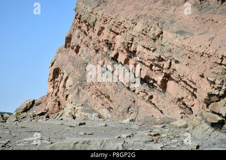 Falesie fossilifere di Joggins sulla Baia di Fundy in Nova Scotia, Canada del XV Patrimonio mondiale dell UNESCO Foto Stock