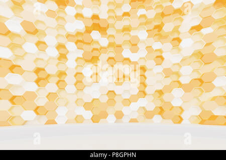 Interni astratti. 3D render Foto Stock