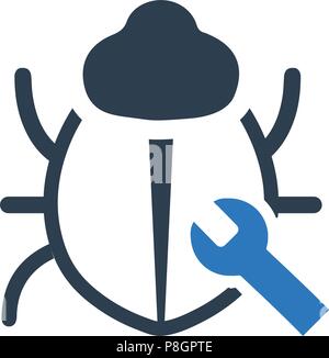 Correzione di bug icona Illustrazione Vettoriale