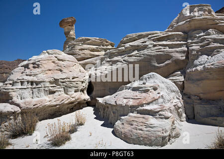 UT00415-00...Utah - White rock presso la splendida Wahweap Hoodos in grande scala Escalante monumento nazionale. Foto Stock