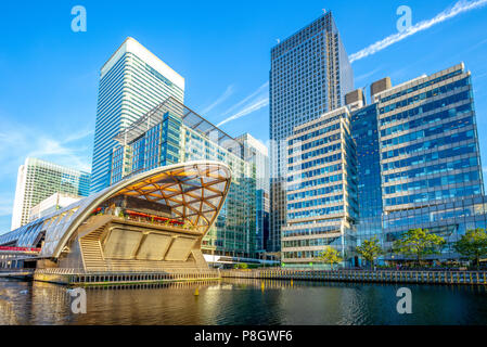 Canary Wharf sulla Isle of Dogs in Greater London Foto Stock