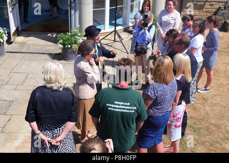 Harrogate, Regno Unito. 11 Luglio, 2018. Princess Anne frequentando il centosessantesimo grande Yorkshire mostrano in Harrogate Credito: Yorkshire Pics/Alamy Live News Foto Stock