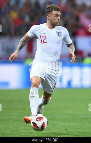 Mosca, Russland. 11 Luglio, 2018. Kieran Trippier (Inghilterra). GES/calcio/World Cup 2018 Russia: Semi-finale: CROAZIA - Inghilterra, 11.07.2018 GES/Soccer/calcio/Coppa del Mondo 2018 Russia: semi finale: Croazia vs Inghilterra, Mosca, luglio 11, 2018 | Utilizzo di credito in tutto il mondo: dpa/Alamy Live News Foto Stock