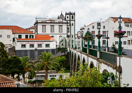 NORDESTE, Portogallo - Giugno 29th, 2018: La città del Nordeste, che è il centro dell'area nord est sull isola Sao Miguel, Azzorre. Foto Stock