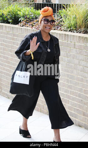 Emeli Sande fuori ITV Studios con: Emeli Sande dove: Londra, Regno Unito quando: 11 giu 2018 Credit: rocciosa/WENN.com Foto Stock