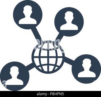 Sociale icona di rete Illustrazione Vettoriale