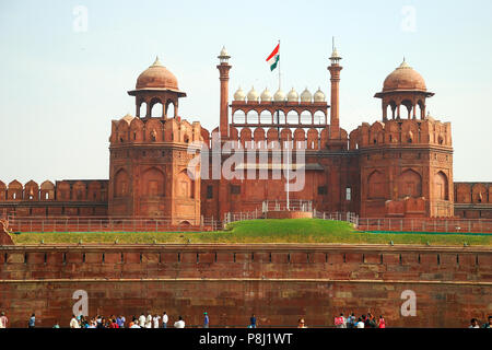 Porta Lahori, forte Rosso, nuova Delhi, Delhi, India Foto Stock
