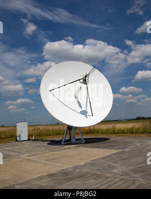 Una delle antenne più piccole a Chilbolton Observatory Foto Stock