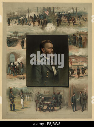 566 Ulysses S. Grant dal punto ad ovest di Appomattox non ripristinati Foto Stock