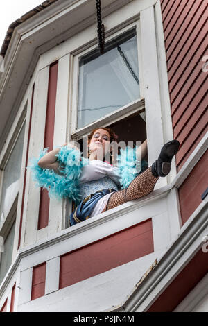 Possibile Girl, Skagway, Alaska, Stati Uniti, STATI UNITI D'AMERICA, Martedì 22 Maggio, 2018. Foto Stock