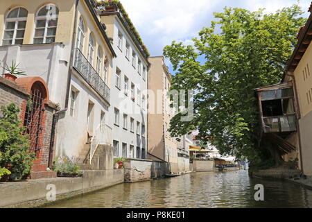 Čertovka (Devil's Stream aka piccola Venezia di Praga), Malá Strana (Quartiere Piccolo), Praga Cechia (Repubblica Ceca), Europa Foto Stock