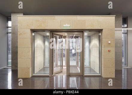 Ingresso per ufficio in edificio moderno Foto Stock