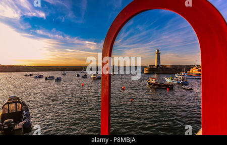 Serata estiva @ Donaghadee e Holywood Co. All Irlanda del Nord. Foto Stock