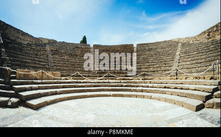 Antica odeion di Pompei Foto Stock