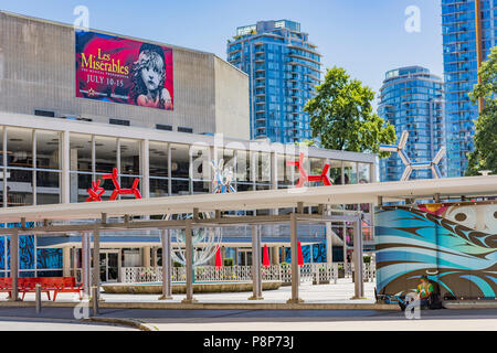 Teatro Queen Elizabeth, la Vancouver, British Columbia, Canada. Foto Stock