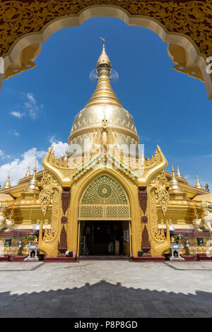 Maha Wizaya Pagoda Yangon, Myanmar Foto Stock