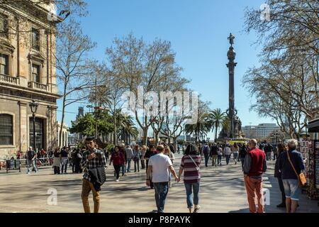 Città di Barcellona, in Catalogna, Spagna Foto Stock