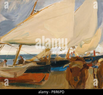 525 Joaquín Sorolla - Playa de Valencia (1910) Foto Stock