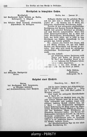 110 Der Haussekretär caldaia a recupero Carl Otto Berlin ca 1900 Seite 530 Foto Stock