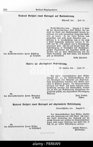 110 Der Haussekretär caldaia a recupero Carl Otto Berlin ca 1900 Seite 538 Foto Stock