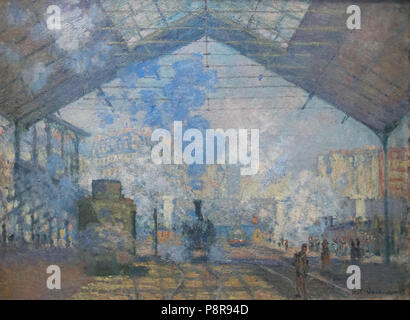 . 382 La Gare Saint-Lazare - Claude Monet Foto Stock