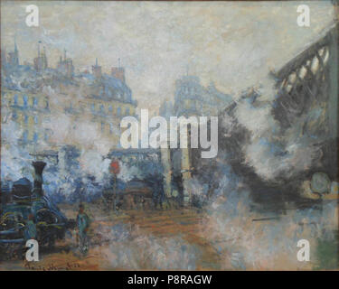 82 Claude Monet, 1877, Saint Lazare, Musée Marmottan Monet Foto Stock