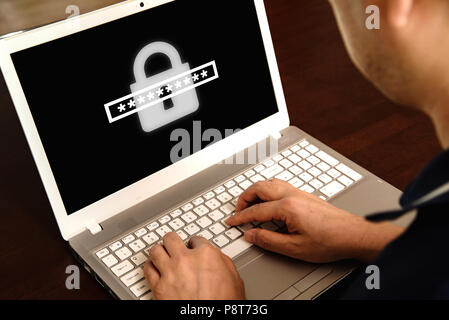 Cyber security concept Foto Stock